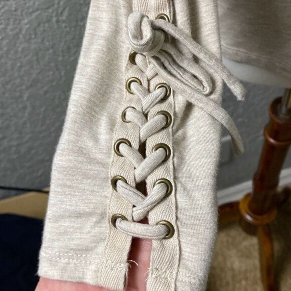 NWT Idyllwind Miranda Lambert corset tie wrist long sleeve trusties shirt L - Picture 2 of 6